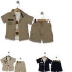 Ensemble Enfant Brodé Avec Poche