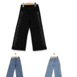 Jean Enfant Avec Détails Strass Latéraux