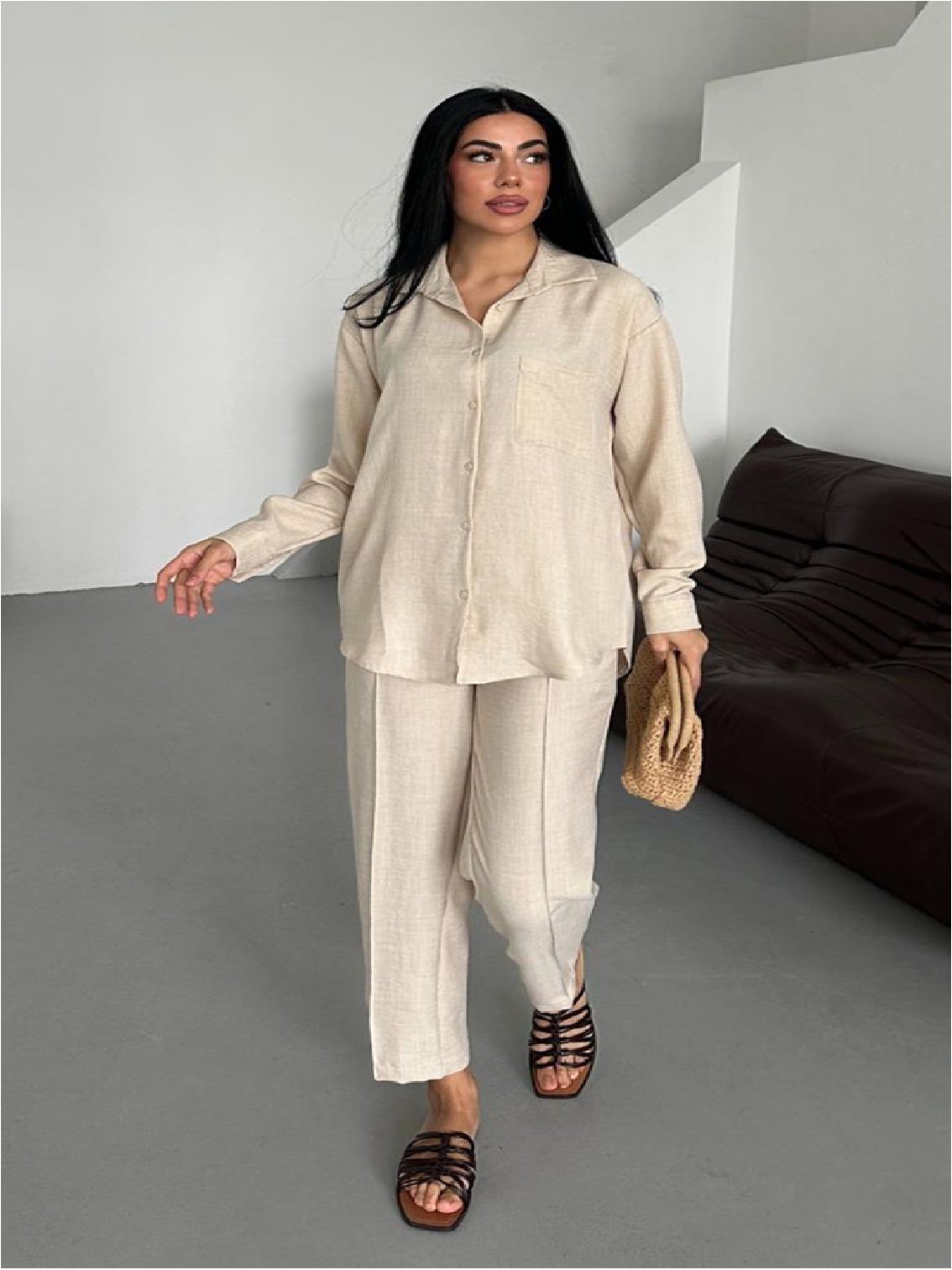 101 Chemise Femme En Lin Élégante – Image 1