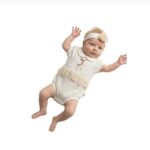 Ensemble Waffle Enfant Brodé Papillon