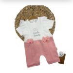 Combinaison Bébé Brodée Little À Manches Courtes