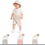 Combinaison Bébé Avec Chapeau Assorti