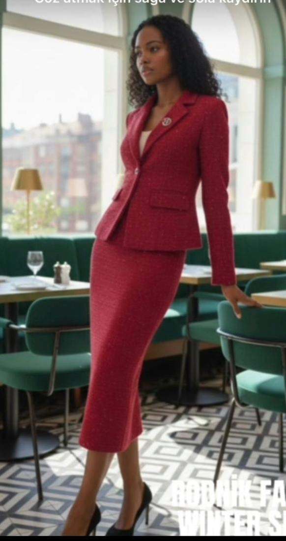 105 Ensemble Veste Et Jupe Femme En Tissu Chanel – Image 1