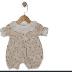 Combinaison Bébé Motif Marguerites En Dentelle