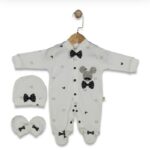 Ensemble Bébé Mickey Cœur Perlé