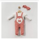 Salopette Bébé Avec Motifs Cœurs
