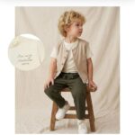 Ensemble Enfant 3 Pièces Avec Gilet En Gabardine