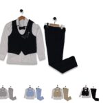 Ensemble Habillé Enfant Avec Gilet Premium