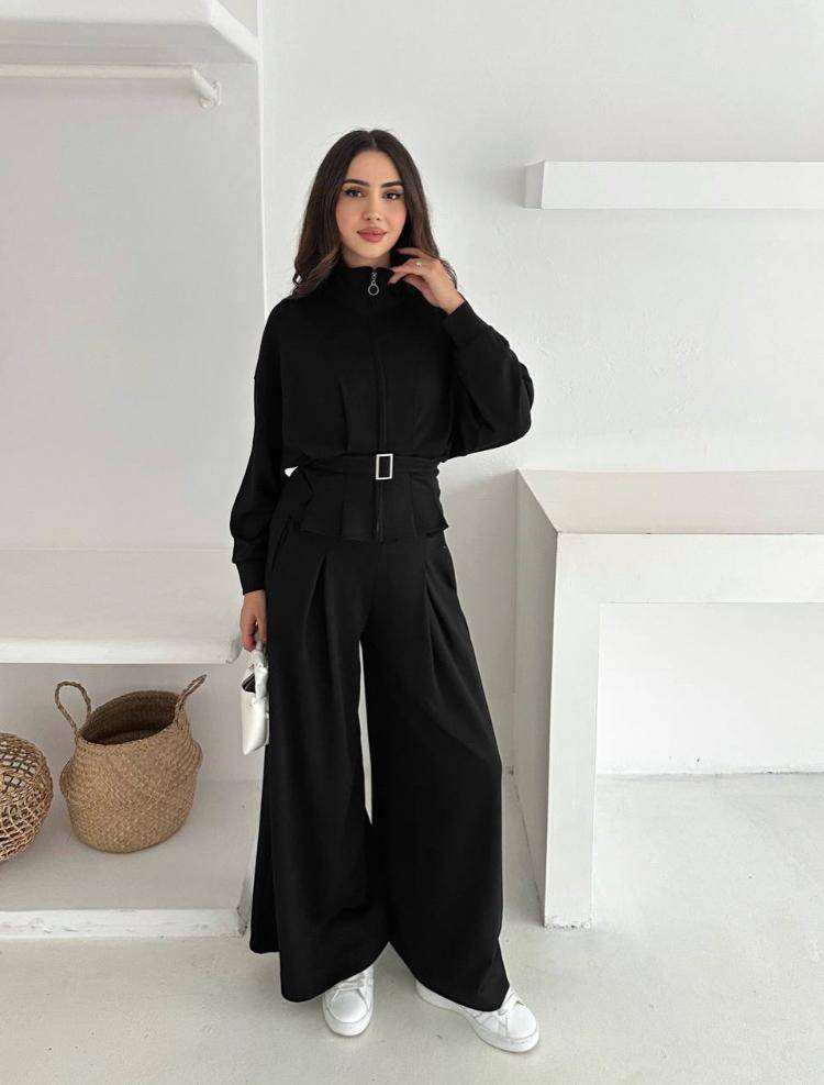 107 Ensemble Crop Femme Plissé En Tissu Oysho – Image 1