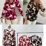 Blouse Femme À Motif Batik Moderne