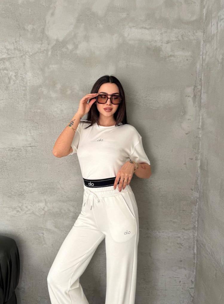 139 Ensemble Crop Femme À Double Ceinture – Image 1