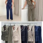 Ensemble Gilet Et Pantalon Femme Élégant