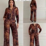 Ensemble Chemise Et Pantalon Grande Taille Femme