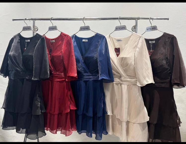 170 Robe Femme En Tissu Brillant Raffiné – Image 1