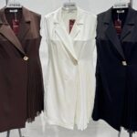 Ensemble Veste Et Robe Femme Plissée