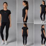 T-shirt Femme Élégant À Manches Japone