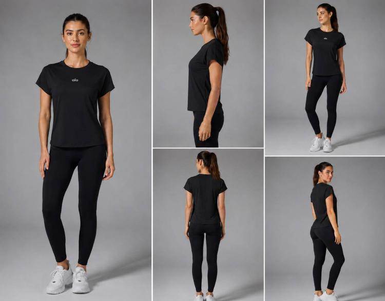 174 T-shirt Femme Élégant À Manches Japone – Image 1