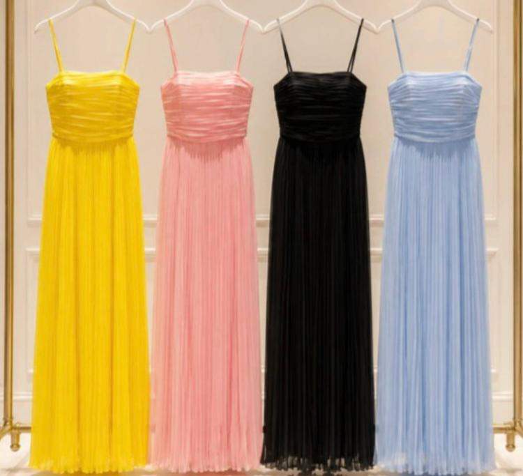 175 Robe Femme Plissée En Mousseline Légère – Image 1